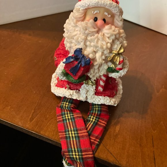 SANTA HANGS OVER DESK CUTE HOLDING PRESENTS CUTE - Picture 3 of 8